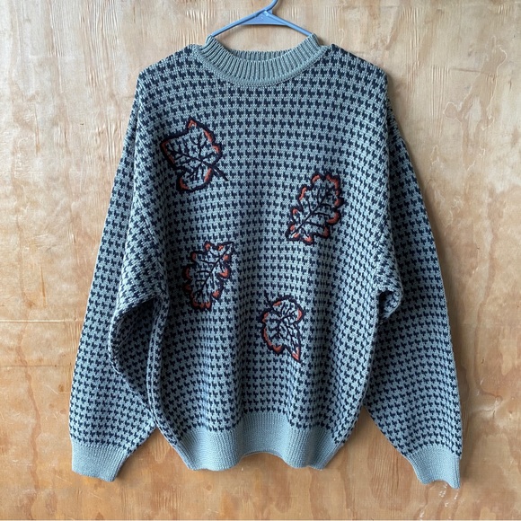 Paul Smith Other - Paul Smith Wool Crewneck Autumn Fall Leaf Vintage Sweater Size 3